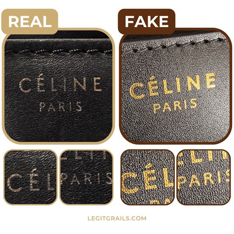 celine t shirt real vs fake|how to check Celine purse.